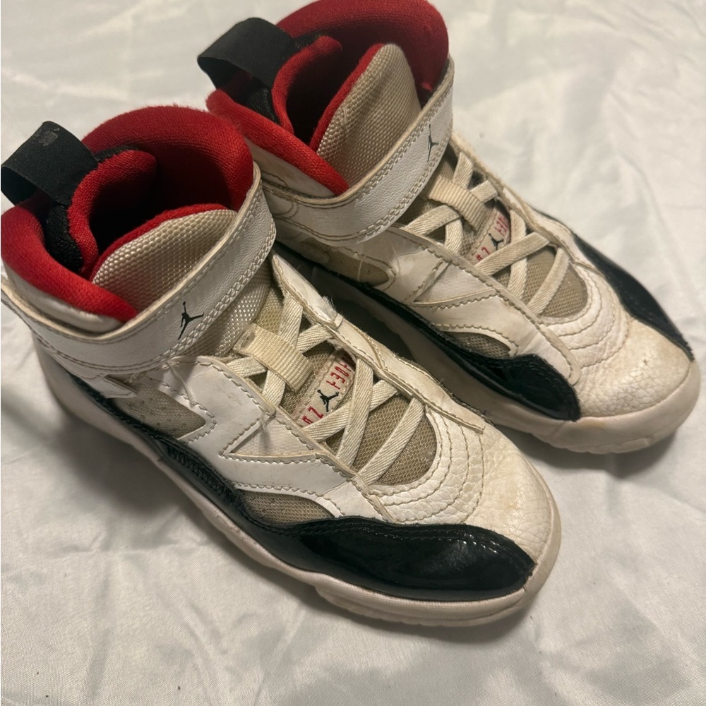 Jordan Kids Shoes - White, Black, Red